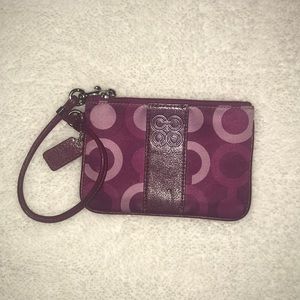 PRICE DROPPED!!  GUC Coach wristlet
